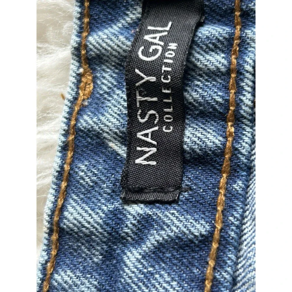 Nasty Gal Women’s Size 8 Acid Washed High Waisted Mom Jeans Y2K